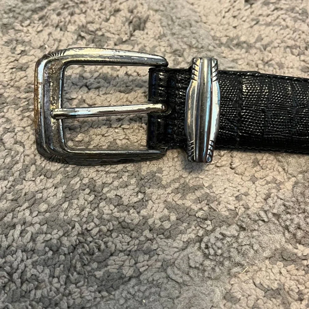 Vintage Black Leather Footjoy Golf Belt